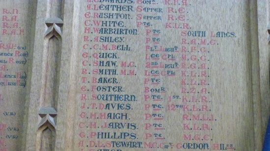 Robert Smith on War Memorial
